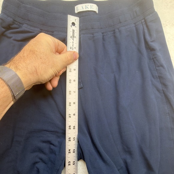 Lake Pajama Set Navy Blue Modal Loungewear Long Sleeve Top Pants Women M - Picture 11 of 15